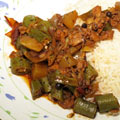 Conch Okra Brown Stew | Brown Stewed Conch w/Okra