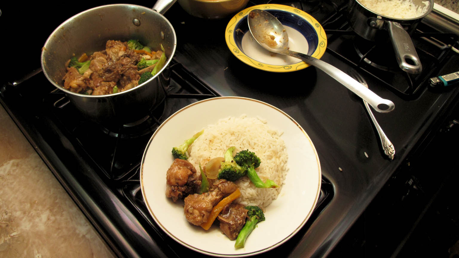 Bone in Chicken Broccoli Oyster Sauce