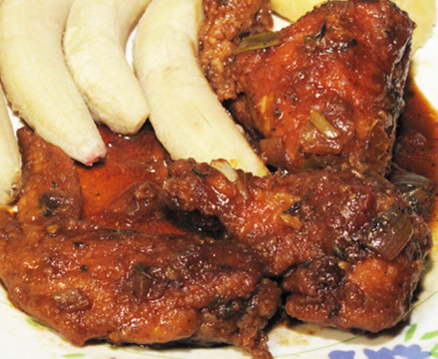 Floured Fried Chicken Parts Brown Stew (method#3 of 3)