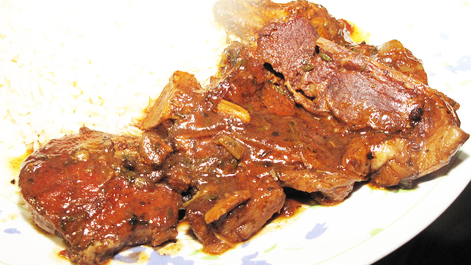 pork chops brown stew