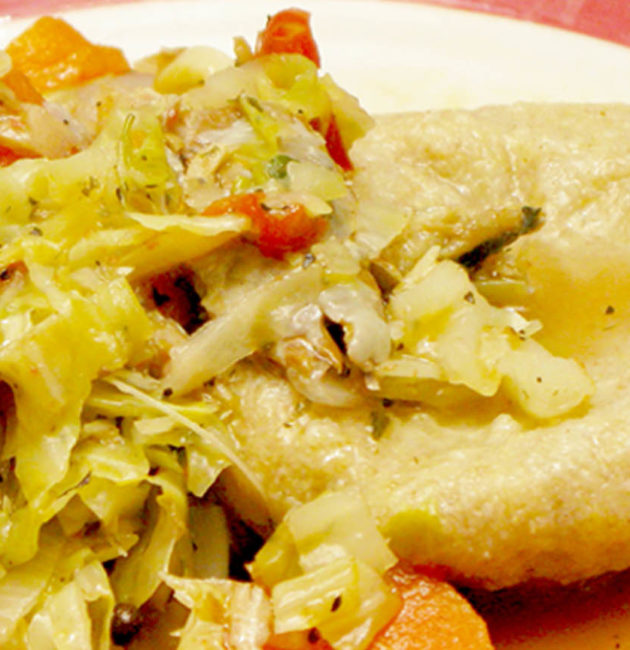 Cabbage & Saltfish/Codfish Stew