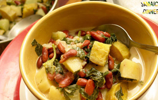 Coconut Potato Callaloo Dew