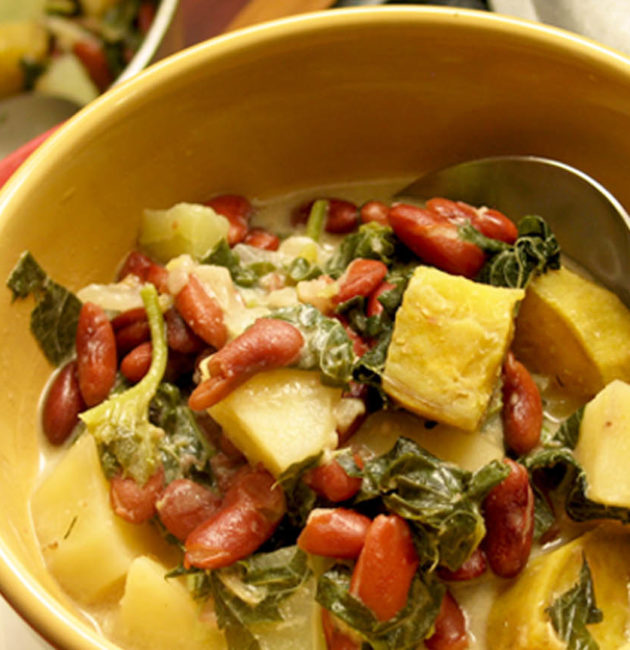 Coconut Potato Callaloo Dew