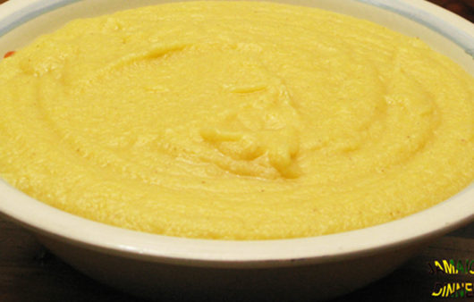 Cornmeal Porridge with Coconut Milk