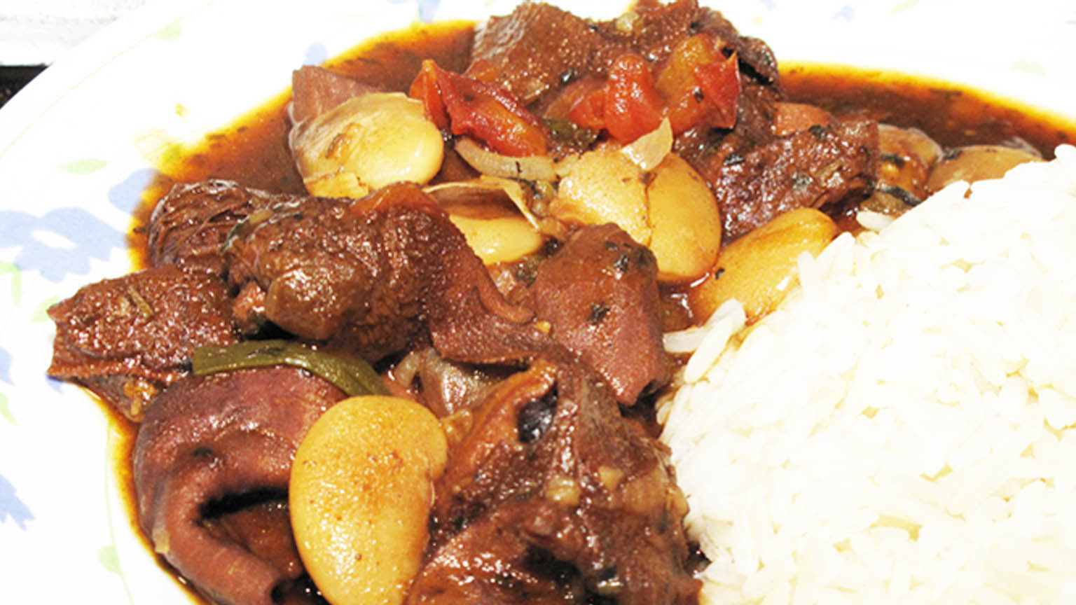 Cow's Tripe Beans Stew