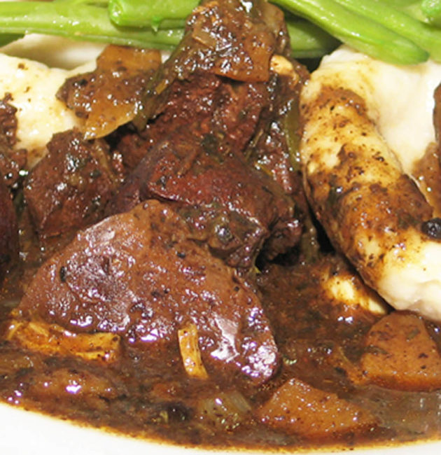 Cow's Heart Brown Stew