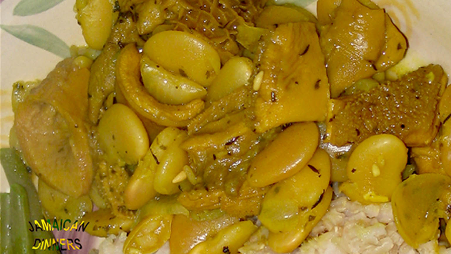 Cow's Tripe Beans Curry Stew