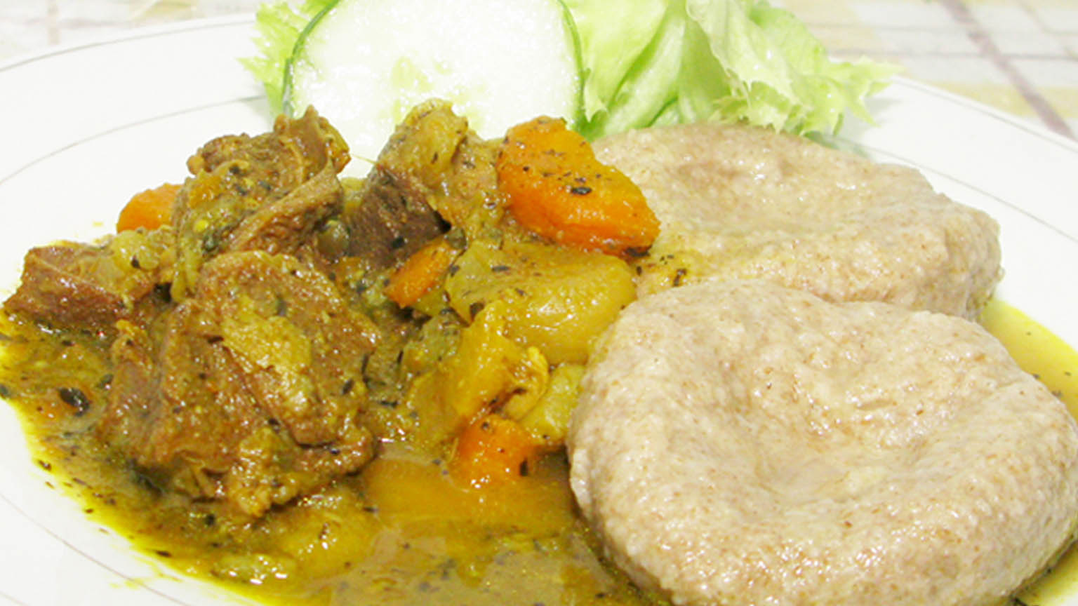 Curry Goat Meat Irish Potato Stew