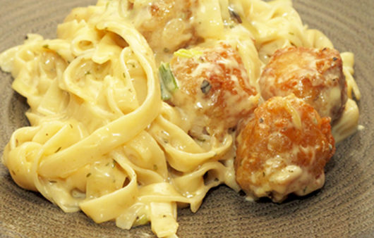 Fish-balls Fettuccine Alfredo