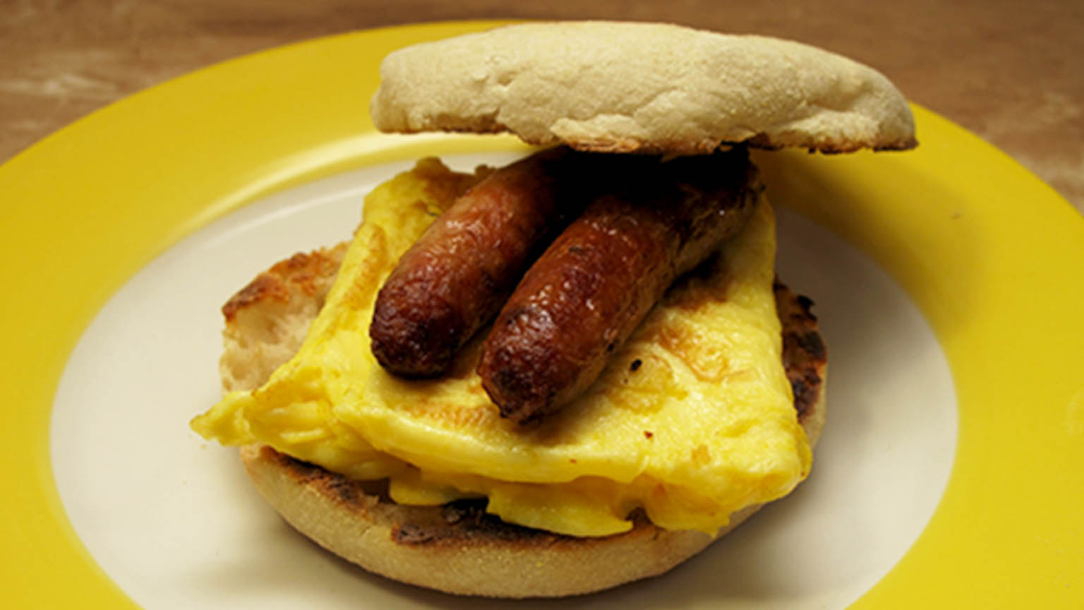 sausage egg sandwich