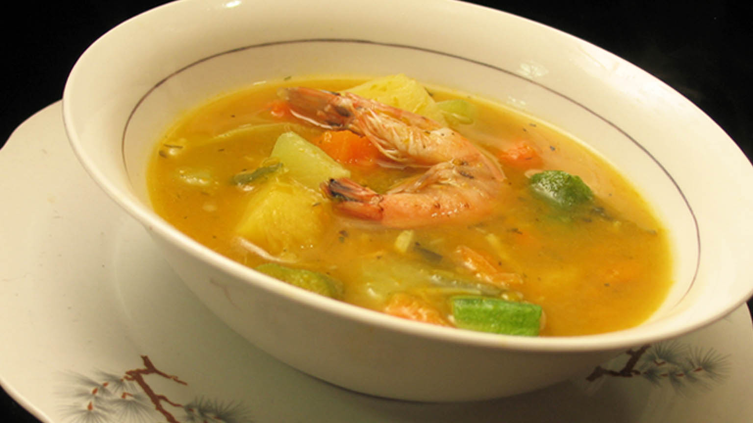 Janga Soup (Jamaican River Shrimps Soup)