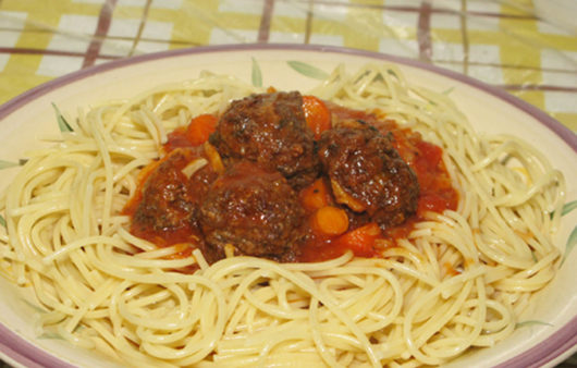 Meatballs Spaghetti