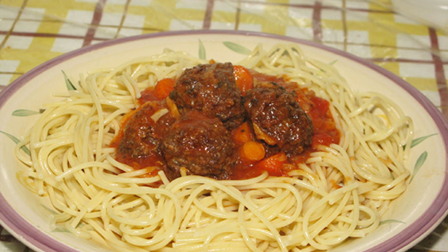 Meatballs Spaghetti
