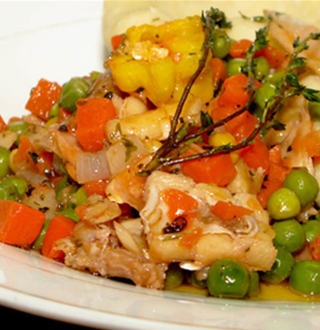 Mixed Vegetables Saltfish/Codfish Stew