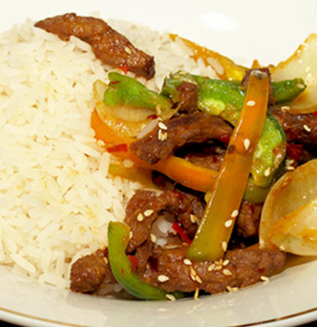 Peppered Steak Onion Stirfry