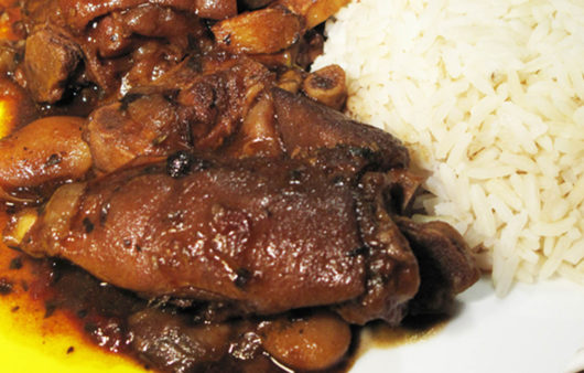 Pig's Trotters Beans Brown Stew