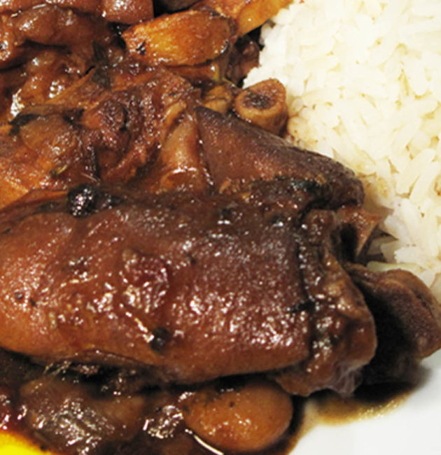 Pig's Trotters Beans Brown Stew