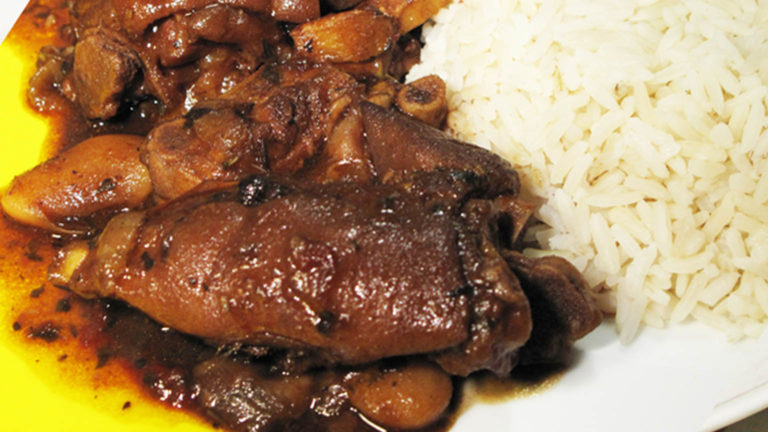 Pig’s Trotters Beans Brown Stew – Jamaican Dinners