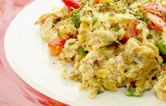 Sardine Scrambled Omelet