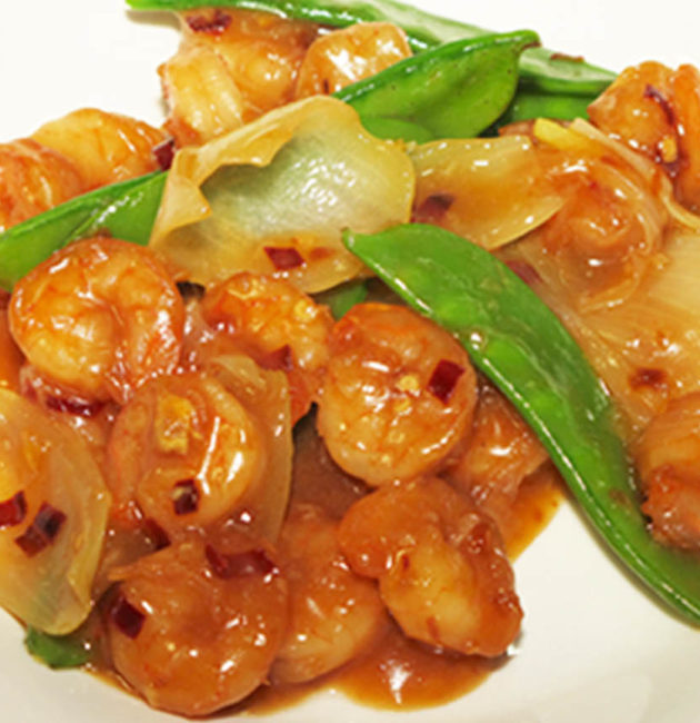 Shrimps Snow Peas Oyster Sauce