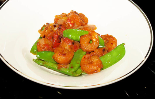 Shrimps Snow Peas Stir-fry