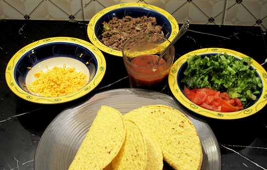 Ground beef tacos