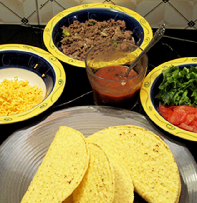 Ground beef tacos