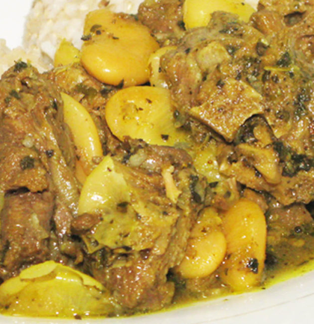 Turkey Neck Curry Stew