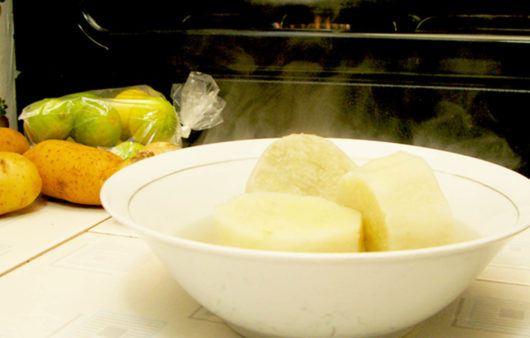 Boiled White Yam